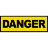 danger - 29x10cm - Sticker/autocollant