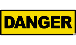 danger - 20x7cm - Sticker/autocollant