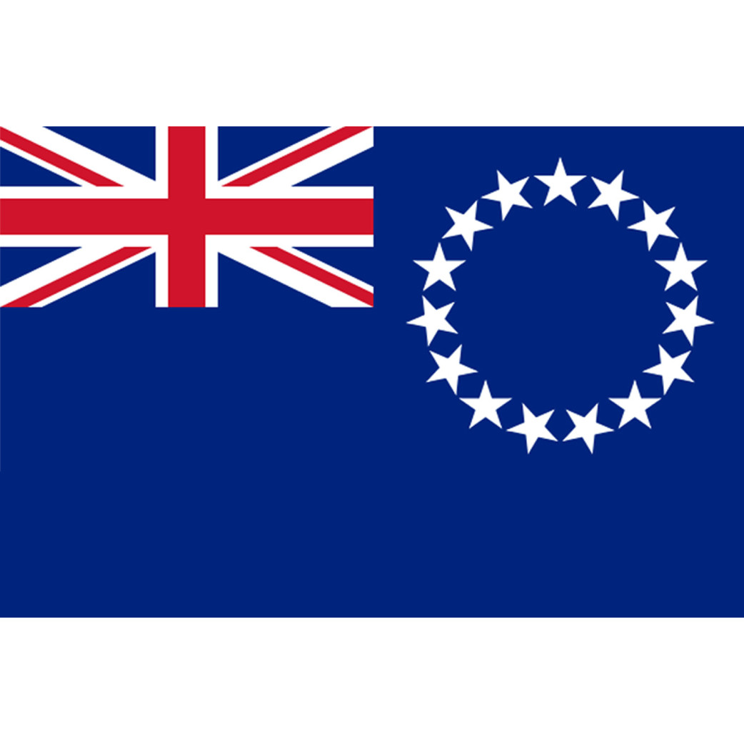 Drapeau îles Cook - 15x10cm - Sticker/autocollant