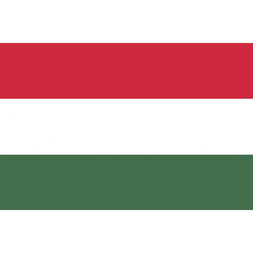 Drapeau Hongrie - 19.5x13cm - Sticker/autocollant