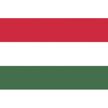 Drapeau Hongrie - 5x3.3cm - Sticker/autocollant