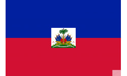 Drapeau Haiti - 19.5x13cm - Sticker/autocollant