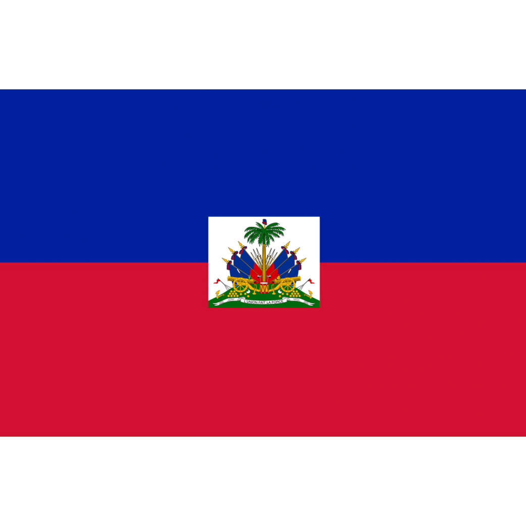 Drapeau Haïti - 15x10cm - Sticker/autocollant