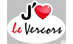 J'aime le Vercors - 15x11cm - Sticker/autocollant