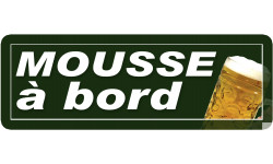 mousse à bord - 29,5x10,5cm - Sticker/autocollant