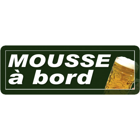 mousse à bord - 29,5x10,5cm - Sticker/autocollant