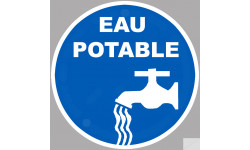 eau potable - 20cm - Sticker/autocollant