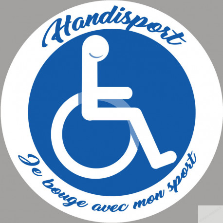 handisport fauteuil - 10cm - Sticker/autocollant