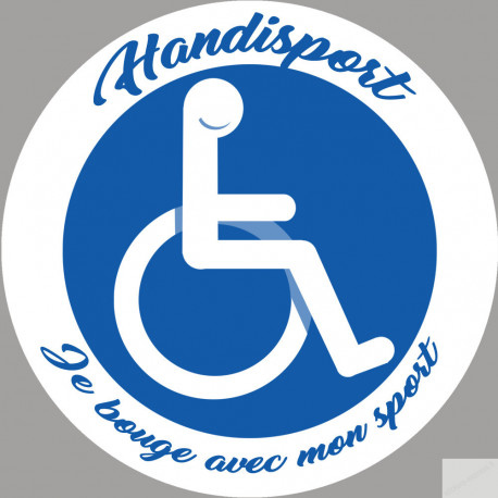 handisport fauteuil roulant - 5cm - Sticker/autocollant