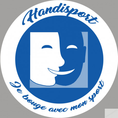 handisport muet - 10cm - Sticker/autocollant