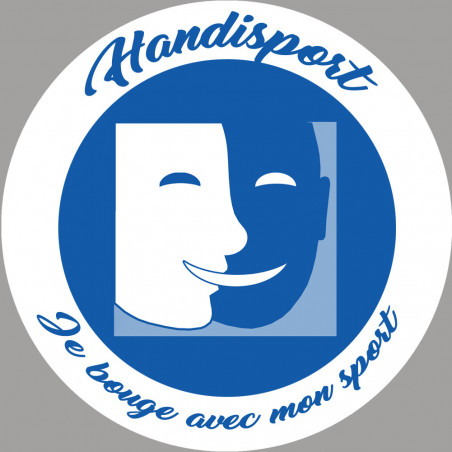 handisport muet - 10cm - Sticker/autocollant