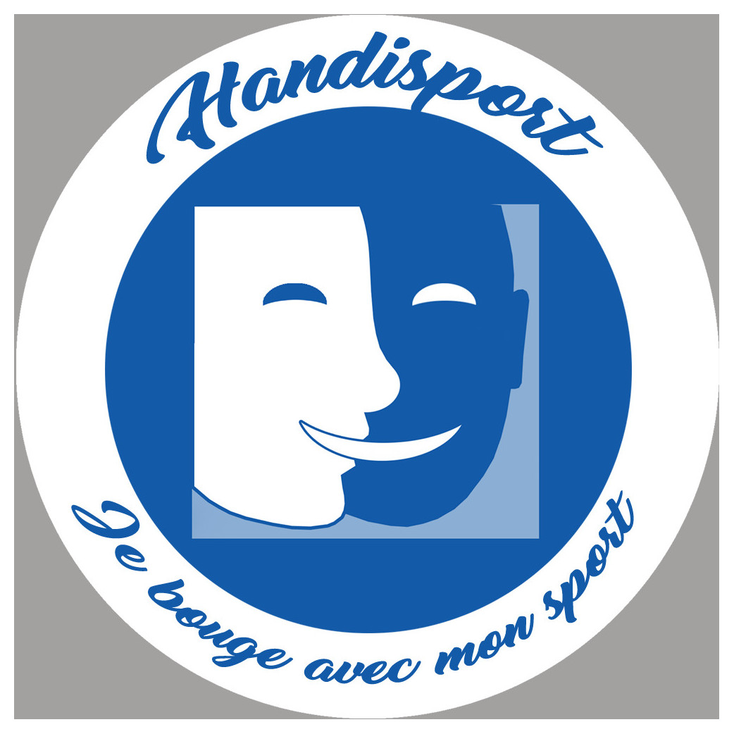handisport muet - 5cm - Sticker/autocollant