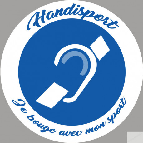 handisport surdité - 10cm - Sticker/autocollant