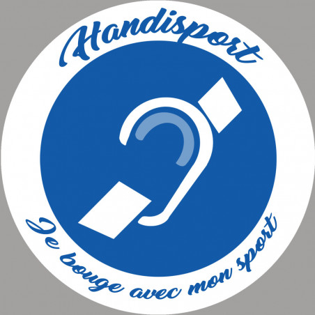 handisport surdité - 10cm - Sticker/autocollant