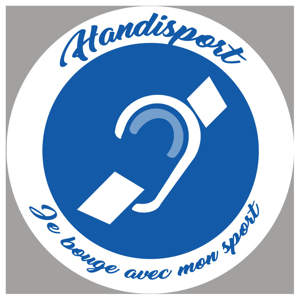 handisport surdité - 15cm - Sticker/autocollant