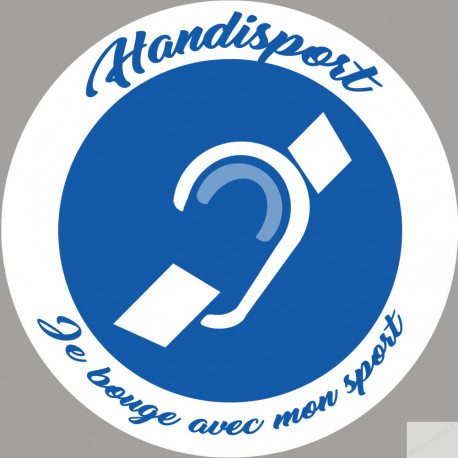 handisport surdité - 15cm - Sticker/autocollant