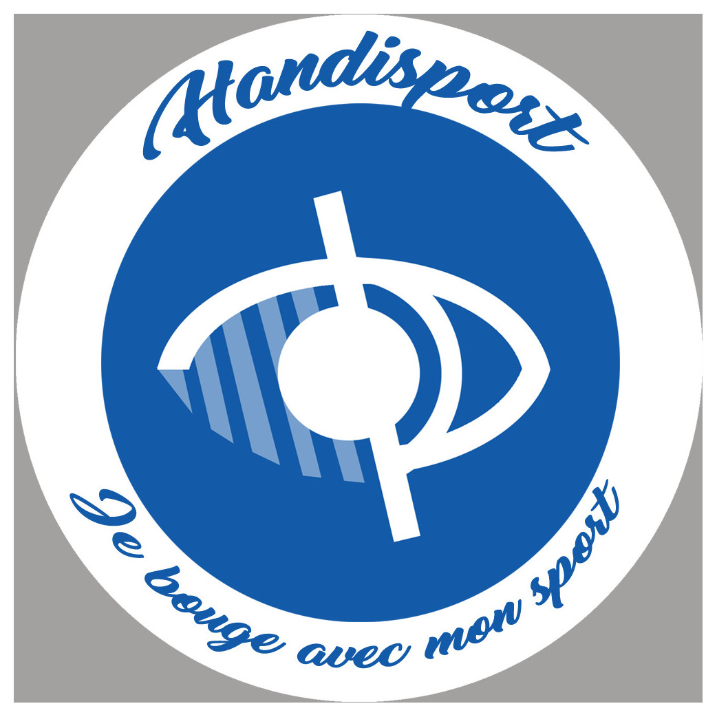 handisport malvoyant - 10cm - Sticker/autocollant