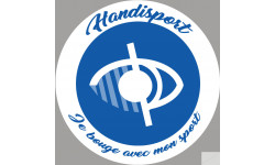 handisport malvoyant - 10cm - Sticker/autocollant