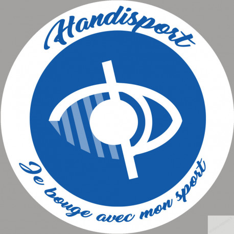 handisport malvoyant - 10cm - Sticker/autocollant