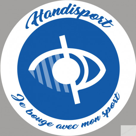 handisport malvoyant - 20cm - Sticker/autocollant