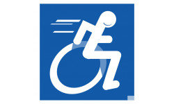 handisport fauteuil - 15cm - Sticker/autocollant