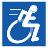 handisport Sport adapté fauteuil - 15cm - Sticker/autocollant
