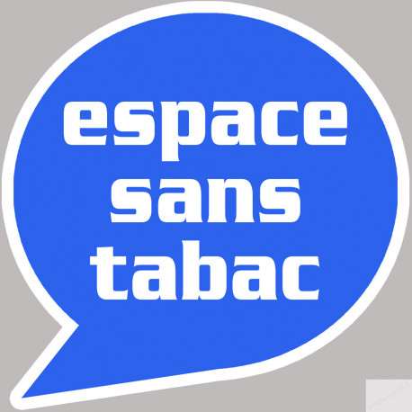 espace sans tabac - 20cm - Sticker/autocollant