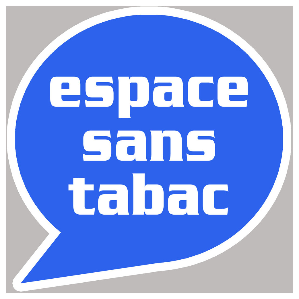 espace sans tabac - 5cm - Sticker/autocollant