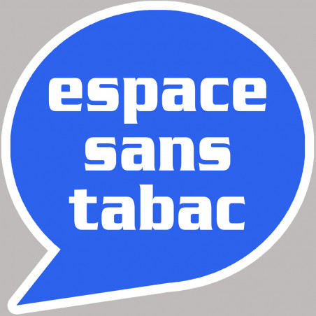 espace sans tabac - 5cm - Sticker/autocollant