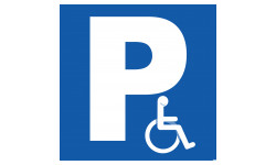 Parking handicap - 10cm - Sticker/autocollant