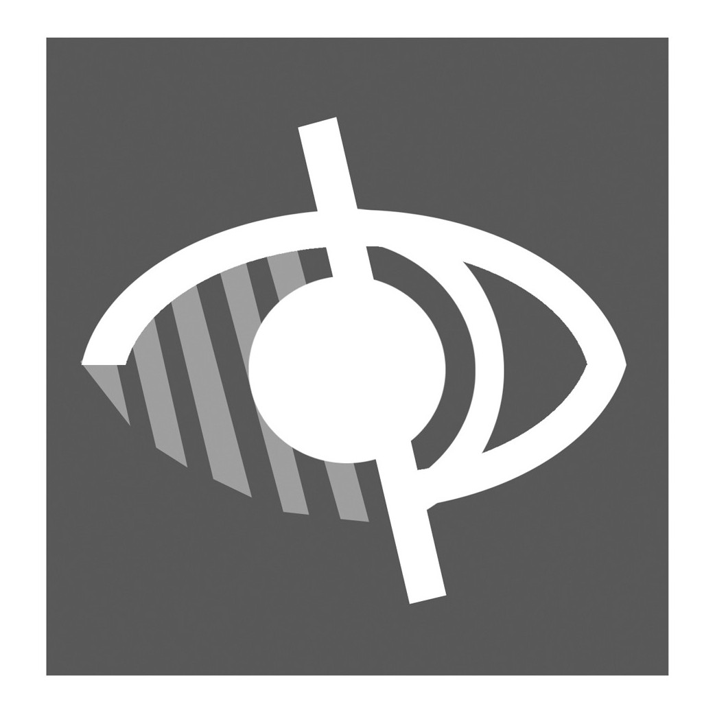 handicap malvoyant gris - 10cm - Sticker/autocollant