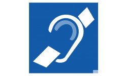 pictogramme accessibilité handicapé mal entendant - 20cm - Sticker/autocollant