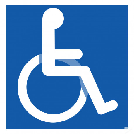 accessibilité handicapé moteur - 20cm - Sticker/autocollant