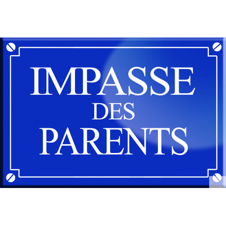 Impasse des parents - 20x13,2cm - Sticker/autocollant