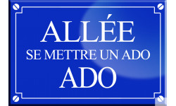 Allée se mettre un ado ado - 20x13,2cm - Sticker/autocollant