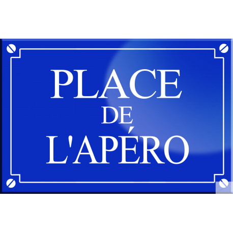 Place de l'apéro - 20x13,2cm - Sticker/autocollant