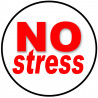 No stress - 15cm - Sticker/autocollant
