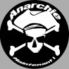 anarchiste noir - 20x20cm - Sticker/autocollant