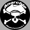 anarchiste noir - 10x10cm - Sticker/autocollant