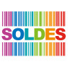 solde ambiance code barre - 30x20.5cm - Sticker/autocollant