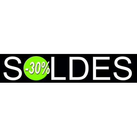 solde design 30% - 21x4,4cm - Sticker/autocollant