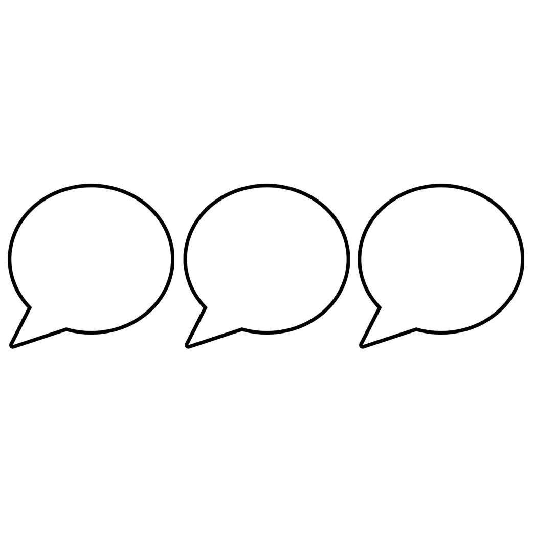 Bulles BD à personnaliser vers la gauche - 3 stickers de 5cm - Sticker/autocollant