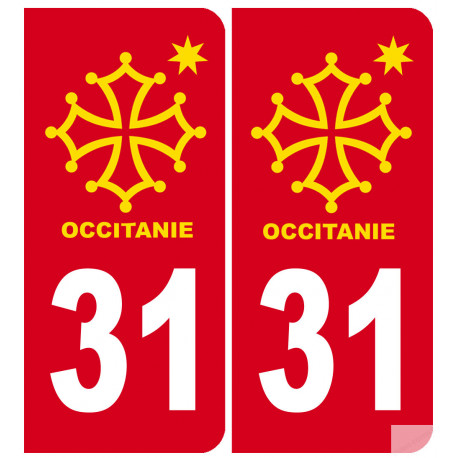 immatriculation 82 Occitanie - Sticker/autocollant