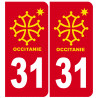 immatriculation 82 Occitanie - Sticker/autocollant