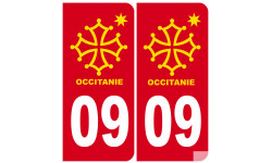 immatriculation 09 Occitanie - Sticker/autocollant