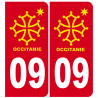 immatriculation 09 Occitanie - Sticker/autocollant