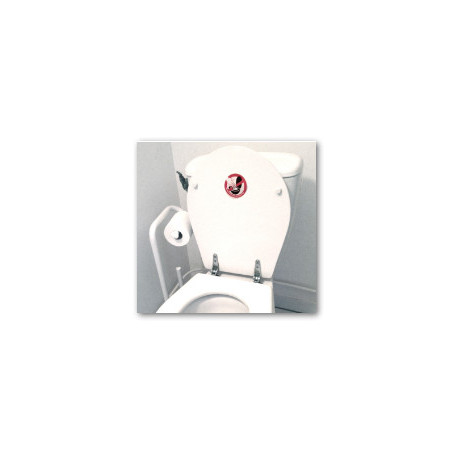 ne rien jeter hors papier toilettes dans les WC - 7cm - Sticker/autocollant