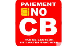 paiement NO CB - 5cm - Sticker/autocollant