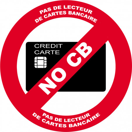 NO CB - 15cm - Sticker/autocollant