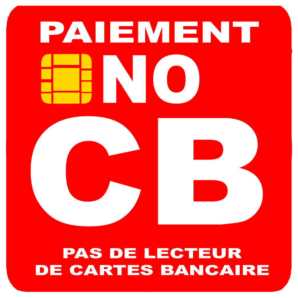 paiement NO CB - 20cm - Sticker/autocollant